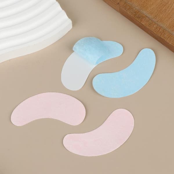 50 par isolerende UV-hydrogel øjenvippepuder sorte vippe-gelpuder Blue