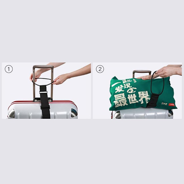 Elastisk justerbar bagagerem Bärrem Bagagebungee L black