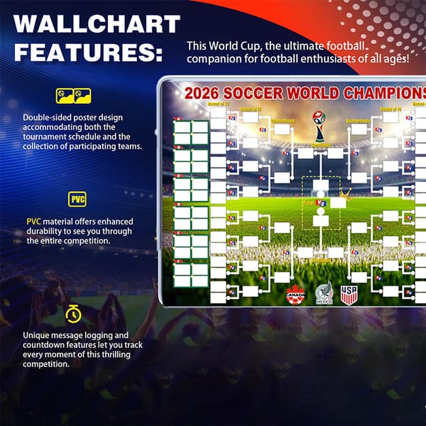 2026 Fodbold VM-plakat med kampprogram B
