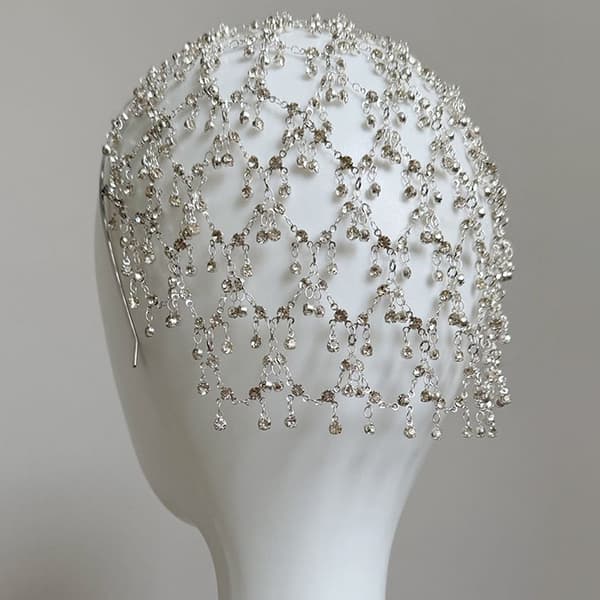 Strass Håraccessoarer Bröllop Brud Elegant Lång Tofs A2