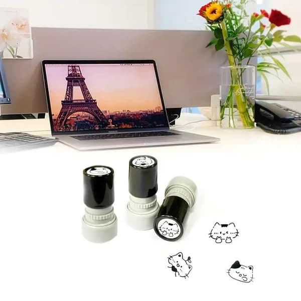 e Tegneserie Sort Killing Stempel Dejlig Form DIY Scrapbooking Deco A4