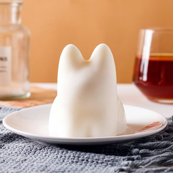 Pudding Katt Form Silikon För Gör Doftande Sojavax Han onesize