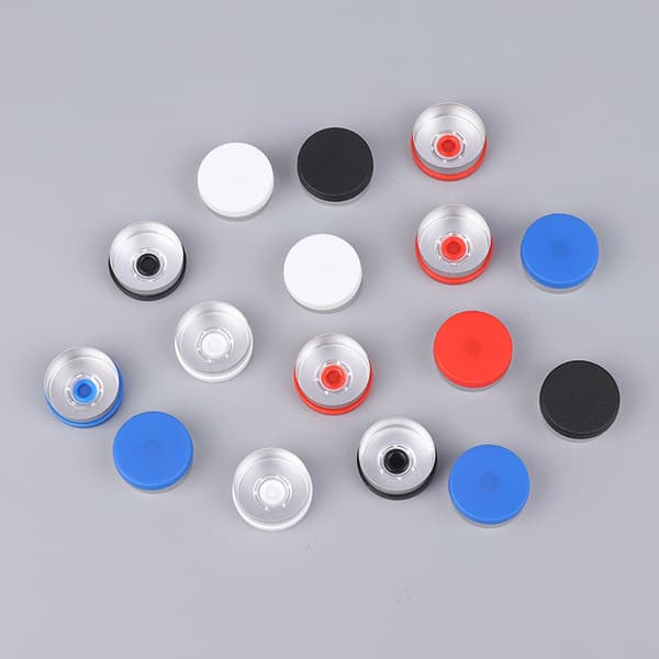 100 stk. Hette til hetteglass, aluminiumhette, flaskehette, OD 20 mm diameter Black