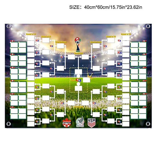 2026 Fodbold VM-plakat med kampprogram B