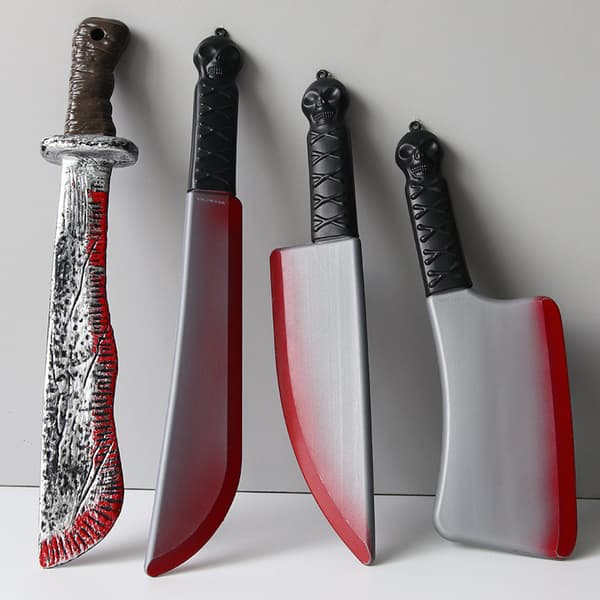 Plastik Halloween Hetes Statue Sickle Horror Cosplay Arm Prop A8