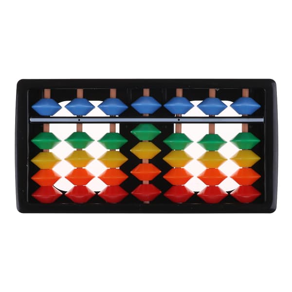 Mini Plastic Abacus Arithmetic 7-siffrigt Barn Maths Abacus educa as the picture