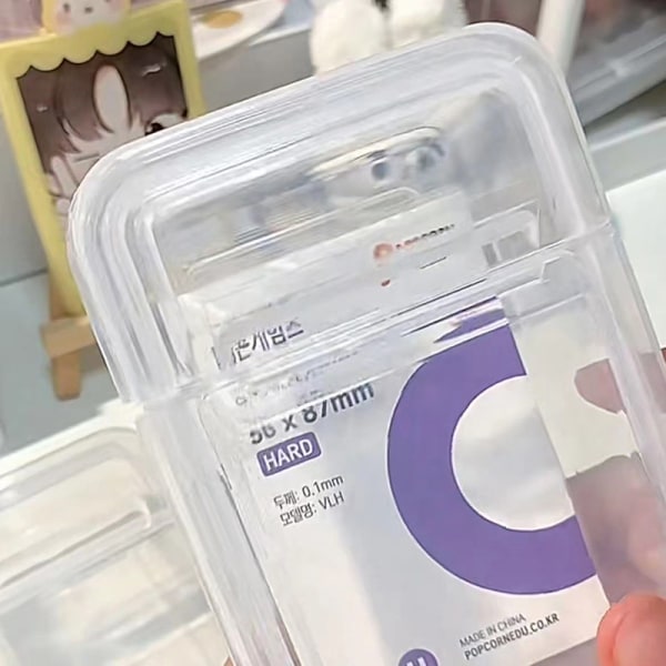 1 ST Collection Container Case Transparent förvaringslåda i plast 10.5*6.8*4.2cm