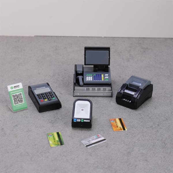 1 set minikassaapparat och POS-maskinsats samlarobjekt one size