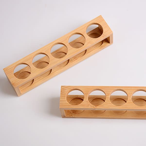 1 st eterisk olja bambu displayställ 5 hål eterisk olja per Onesize