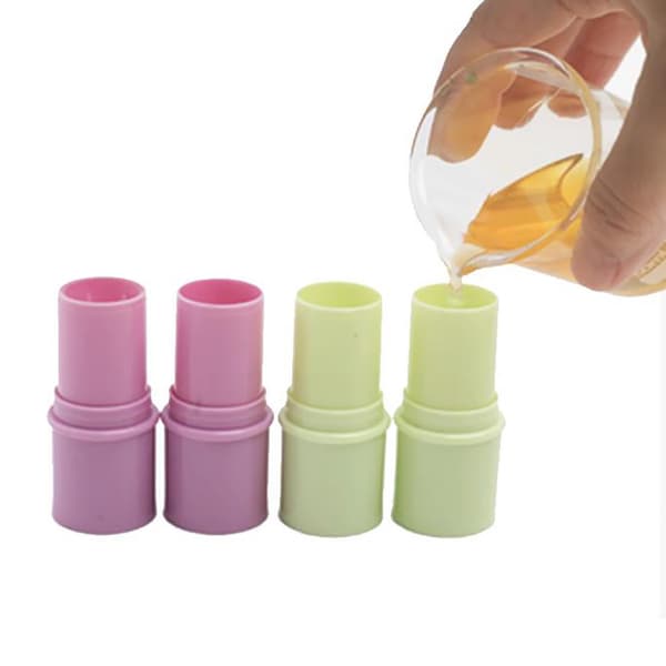 6g påfyllbare flasker leppestifthylser runde leppestifthylser tomme leppestifter Beige