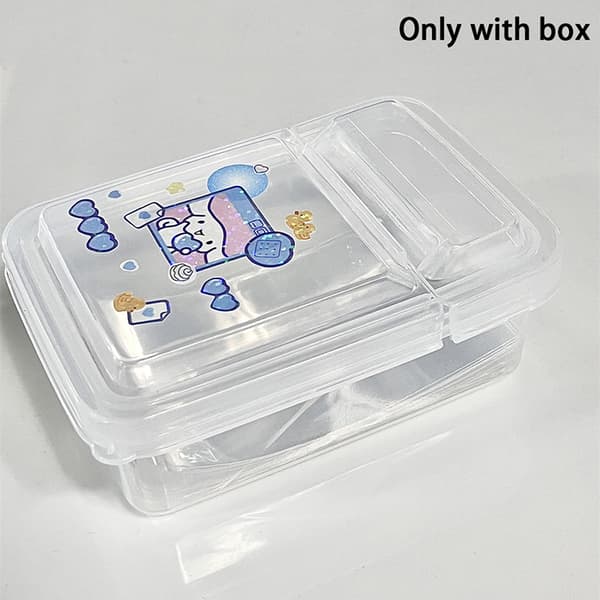 1 ST Collection Container Case Transparent förvaringslåda i plast 10.5*6.8*4.2cm