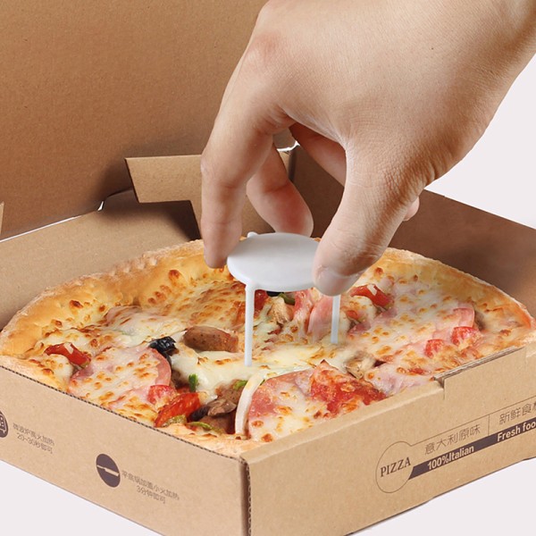 100 Styck Pizza Saver Stand Vit Plast Stativ Stack Fästställ White 100PCS