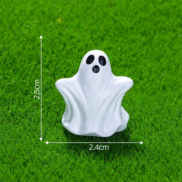 Halloween Græskar Spøgelse Mikro Landskabsfigurer e Små Ornamenter A6