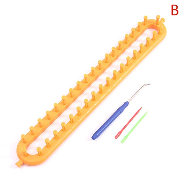 1 set rektangulär rund stickram vävning halsduk tröja hatt S I-14cm