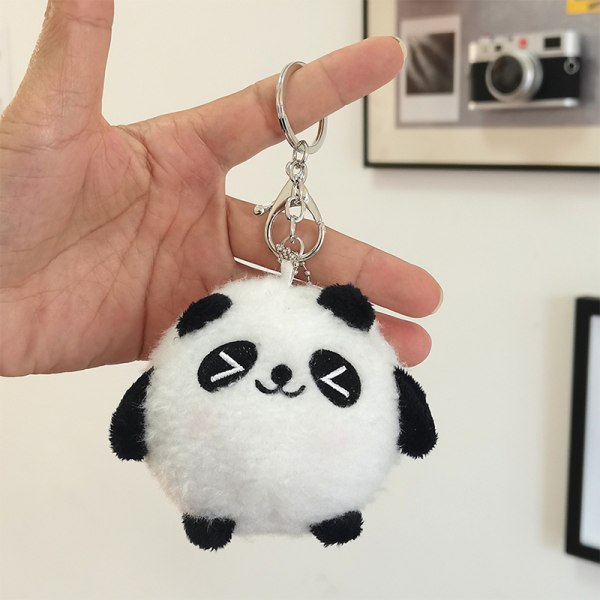 e Cartoon Panda Plyschleksak Liten minidockahänge Docka Key Chai A2