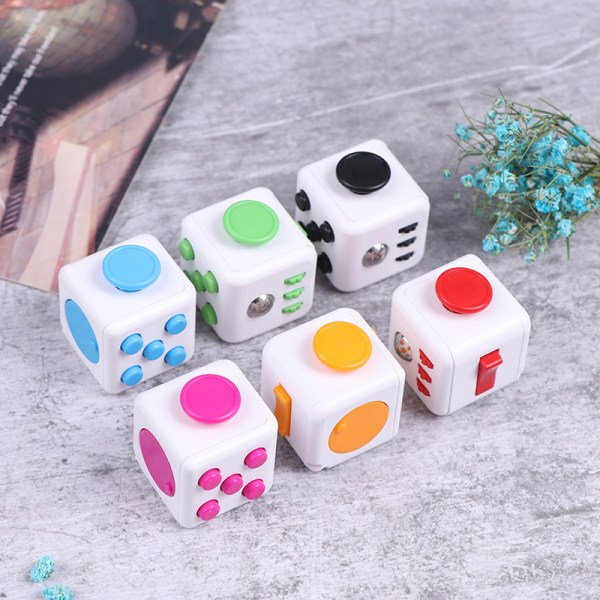 Figit Fidget Cube Fiolleksaker Tärningskuber Present F