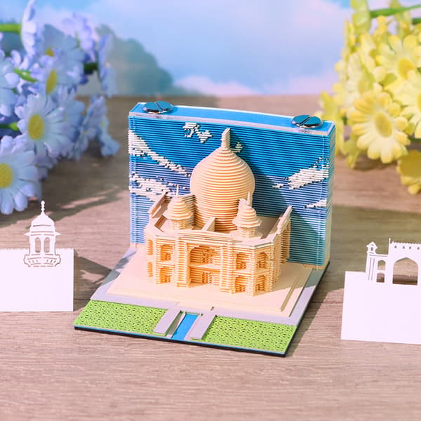 3D Papir Udskæring Kunst Håndværk Memo Pad Notesblok Skriveblok Skrivebord D A3