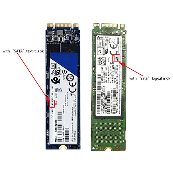 SATA M.2 NGFF SSD till 2,5" SATA 2,5" SATA till M.2 NGFF SSD-adapter onesize