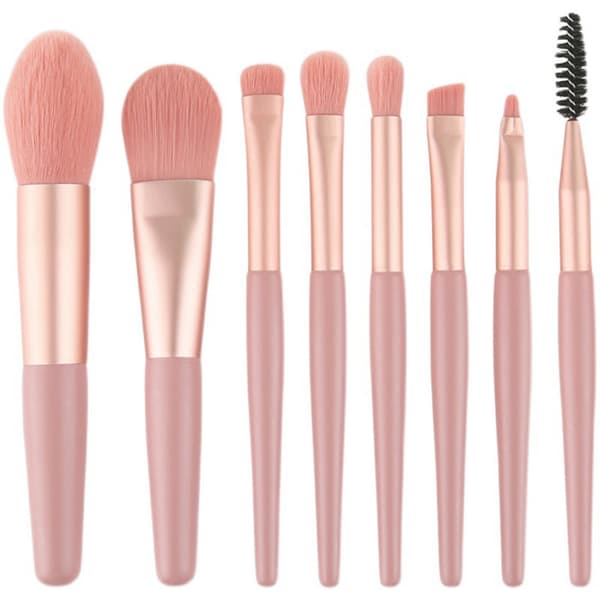 8 stk. makeuppenselsæt makeup concealer børste blush løs Blue