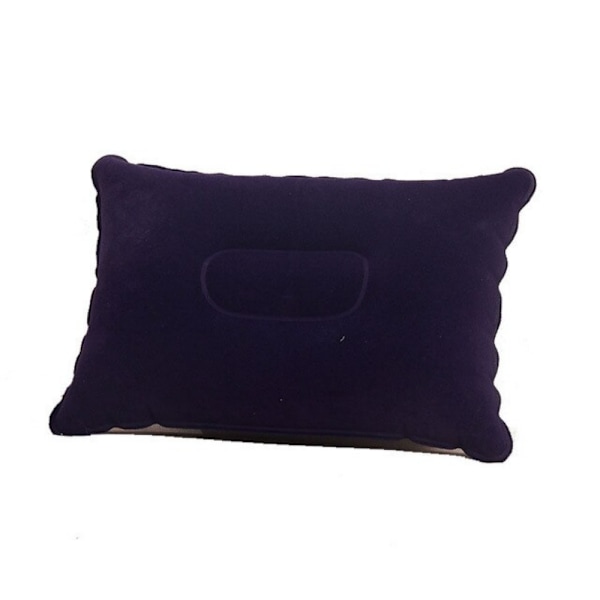 PVC Bärbar Ultralätta Uppblåsbara Luftkuddar Nackstöd Hea Dark Blue