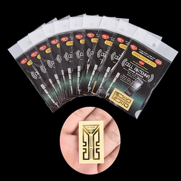 10st Mobiltelefon Signalförbättring Signalantennförstärkare Gold 10 pcs