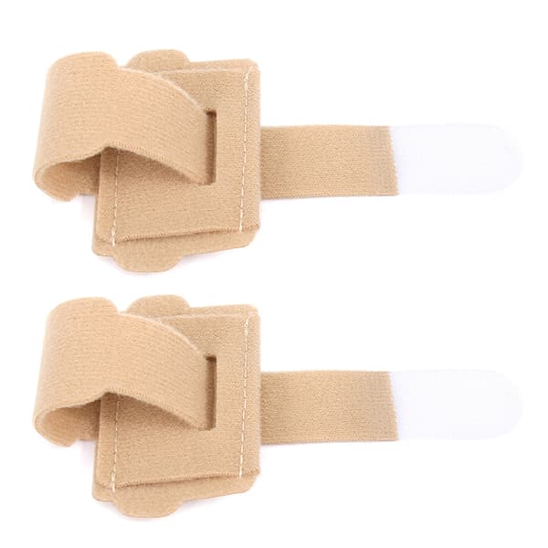 1 stk Hammer Tå Rettetang Tåskinner Bandasjer for korrigering Beige