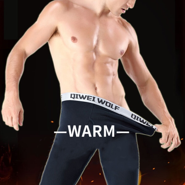 Thermal underkläder för män Bottom Long Johns Weather Proof Pants Le Black XL