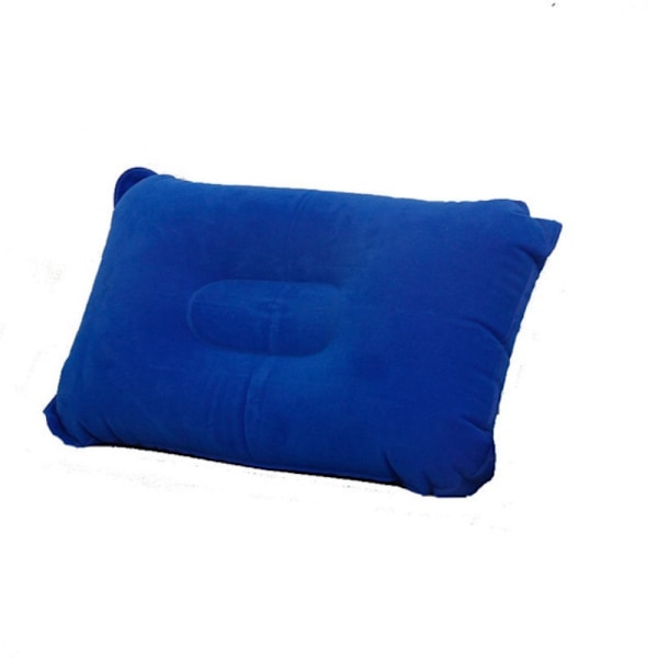 PVC Bärbar Ultralätta Uppblåsbara Luftkuddar Nackstöd Hea Blue