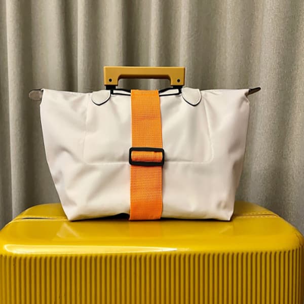 Elastisk justerbar bagagerem Bärrem Bagagebungee L orange