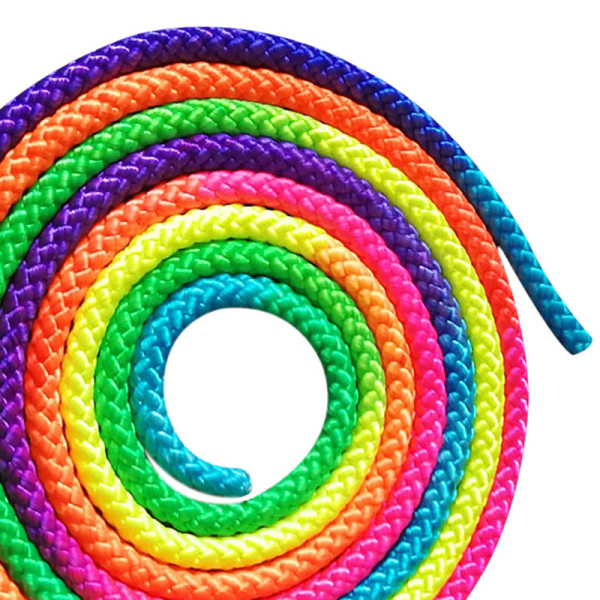 Gymnastik rep färgglada regnbåge färg gradient gymnastik rep color