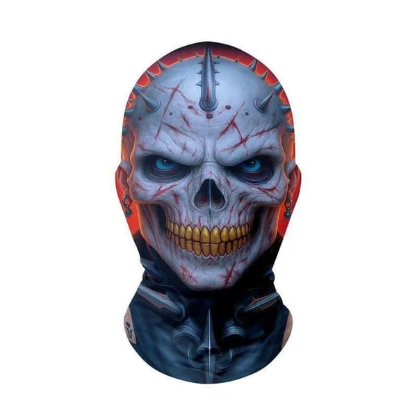 Halloween Ghost Face 3D Maske Balaclava Ansikt Elastisk Mesh Pust A20