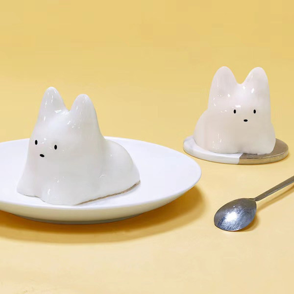 Pudding Katt Form Silikon För Gör Doftande Sojavax Han onesize