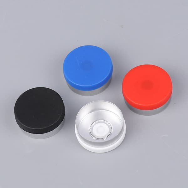 100 stk. Hette til hetteglass, aluminiumhette, flaskehette, OD 20 mm diameter Red