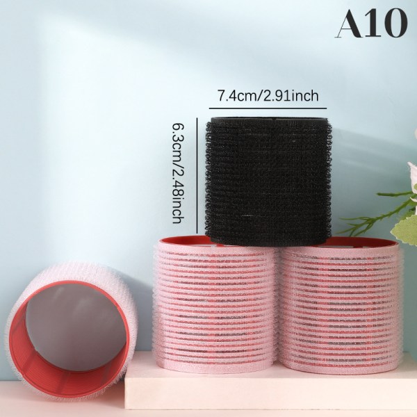 6st Self Grip Hair Rollers Cling Hair Curlers Rollers Hairdres Random Color 7.4cm