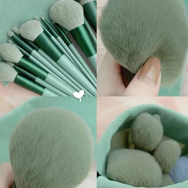 8/13PCS Sminkborstset Fluffig Professionell Kosmetisk Foundation A4