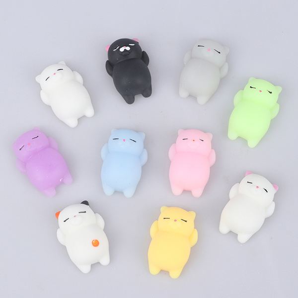 Toys Mini Soft Kawaii Rubber Squishes 8 colors 8 pcs
