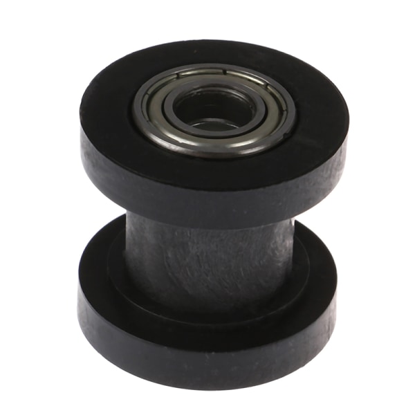 10 mm Kedjerulle Slider Spännare Justerare Pulley Wheel Guide Black