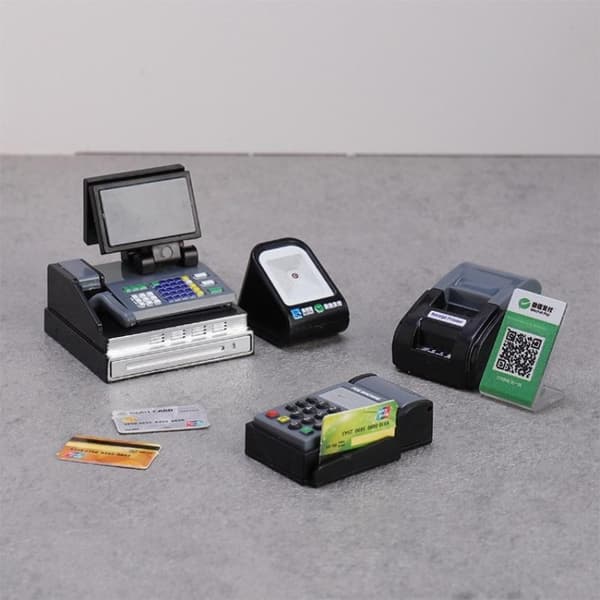 1 set minikassaapparat och POS-maskinsats samlarobjekt one size