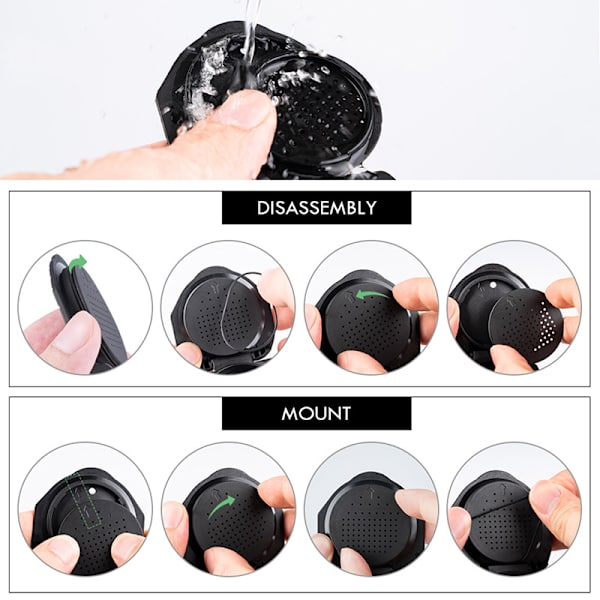 Återanvändbar kapseladapter för Dolce Gusto Coffee Convert Compati Black