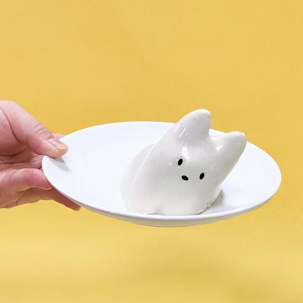 Pudding Katt Form Silikon För Gör Doftande Sojavax Han onesize