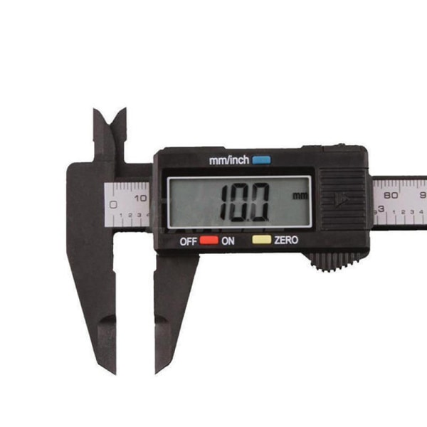 150 mm 6-tums LCD Digital Elektronisk Kolfiber Vernier Bromsok One size