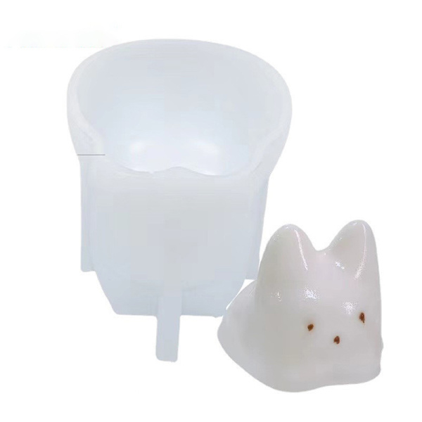 Pudding Katt Form Silikon För Gör Doftande Sojavax Han onesize