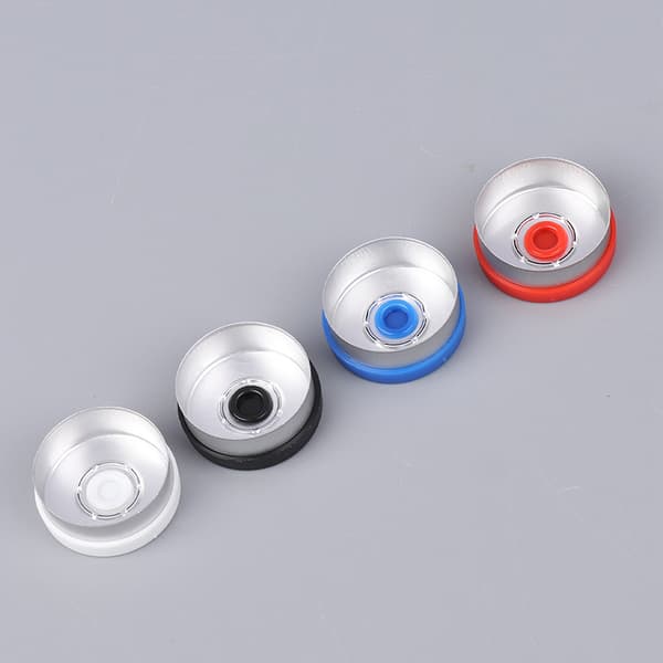 100 stk. Hette til hetteglass, aluminiumhette, flaskehette, OD 20 mm diameter Blue