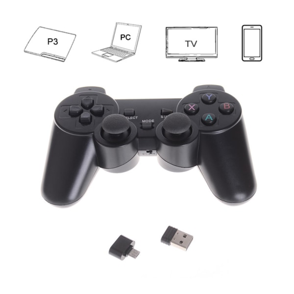 2,4 GHz trådlös Dual Joystick Control Game Controller Gamepad F