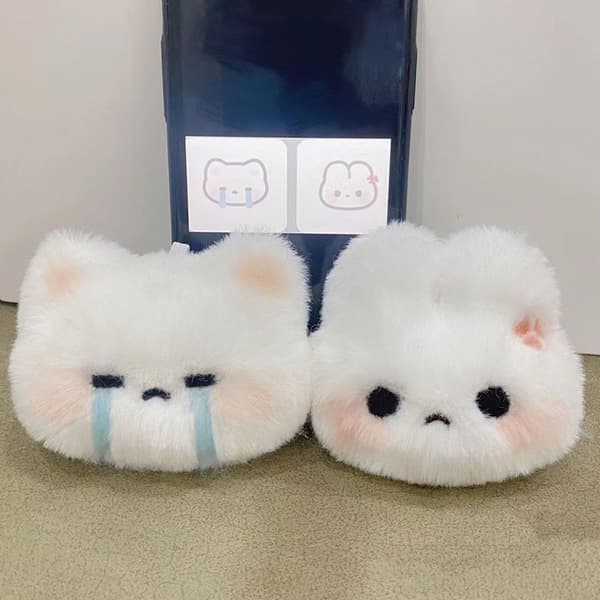 Cartoon e Expression plysch nyckelring Kawaii Doll Pendant Bag Ch A2