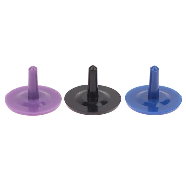 20 stk. assorterede farver golfboldmarkør runde plastik golfboldpositioner Red