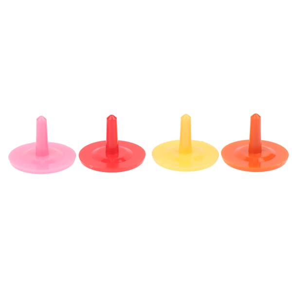 20 stk. assorterede farver golfboldmarkør runde plastik golfboldpositioner Black