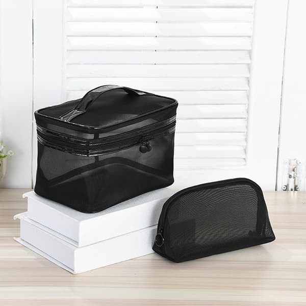 Mesh Transparent Kosmetik Makeuptaske Kvinder Make Up Organizer S B