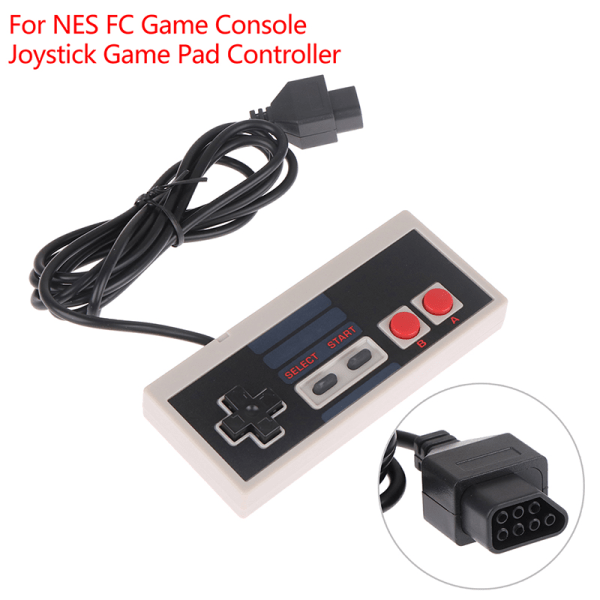 Joystick Game Pad Controller för NES FC Game Console Mini Game White 2 pcs