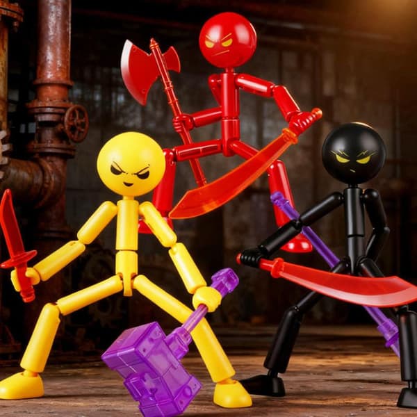 1 sett Multi-ed Matchmaker Stickman Bevegelig Montert Robot Orna A8
